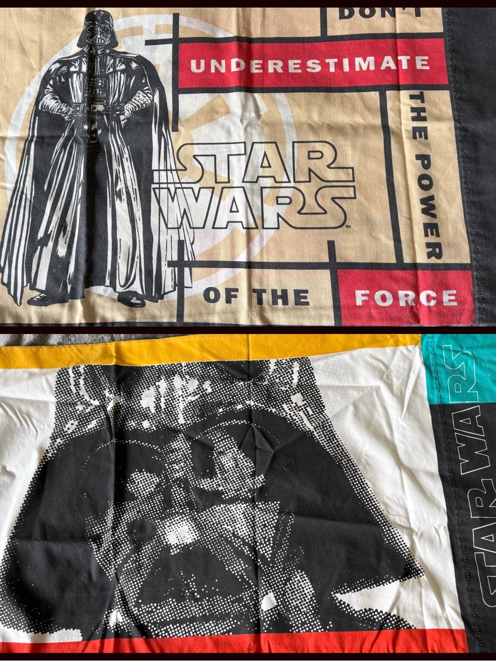 Star Wars 2 Standard Pillow Cases Featuring Darth Vader C-3PO Storm Trooper